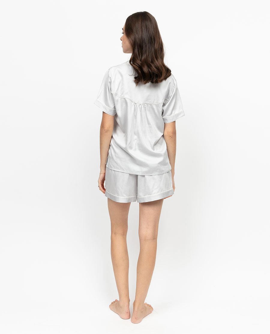 Victoria Silver Grey Shorty Set