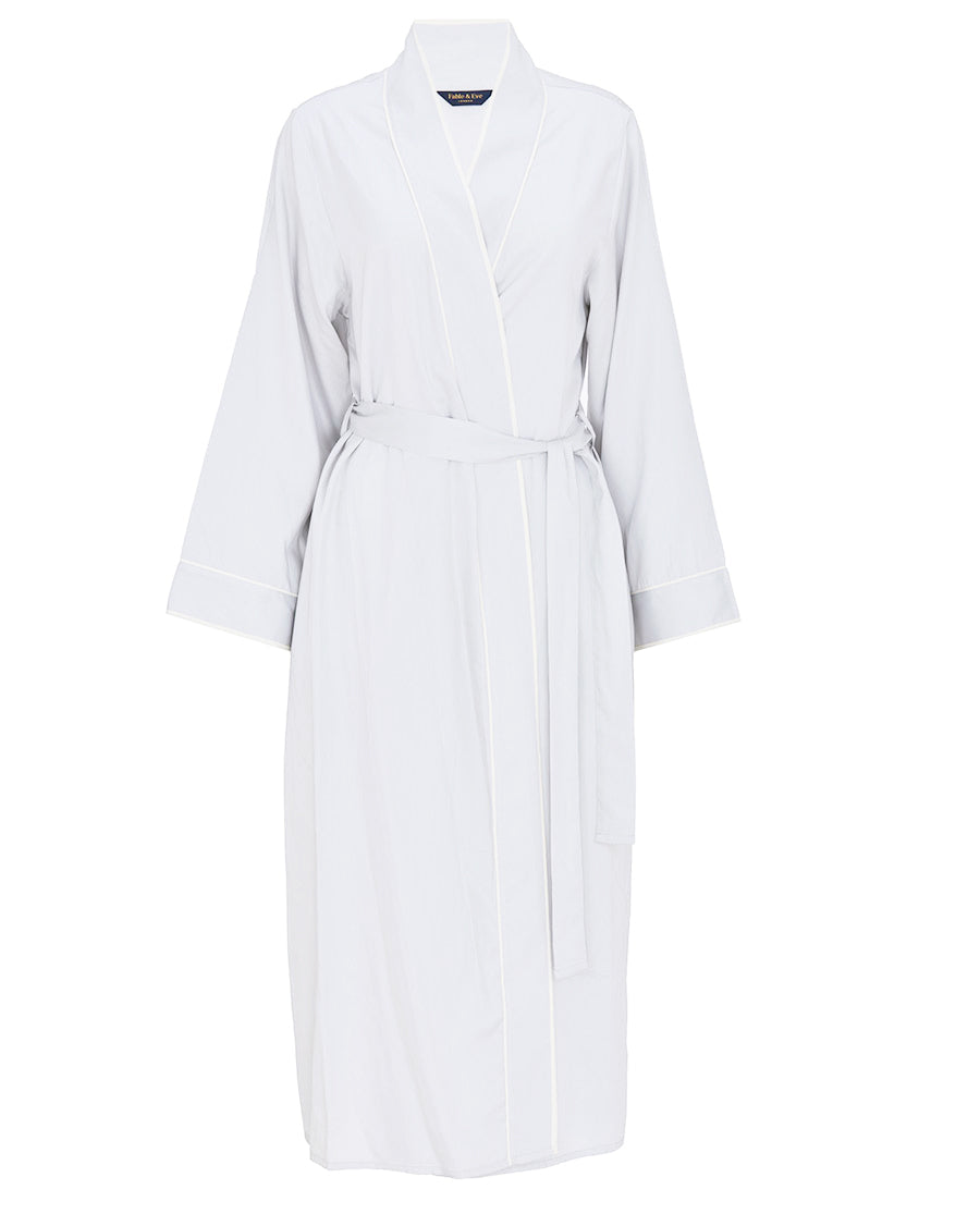Victoria Silver Grey Long Dressing Gown