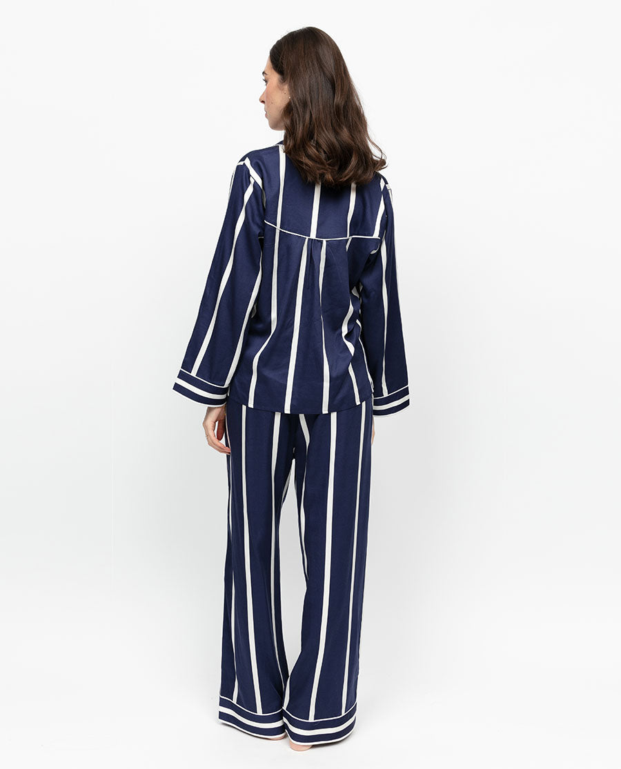 Chancery Printed Stripe Wide Leg Pyjama Set