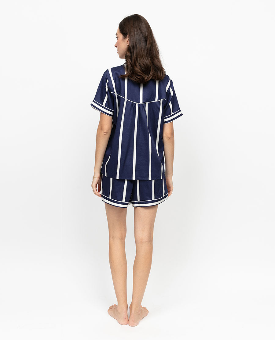 Chancery Printed Stripe Shorty Set