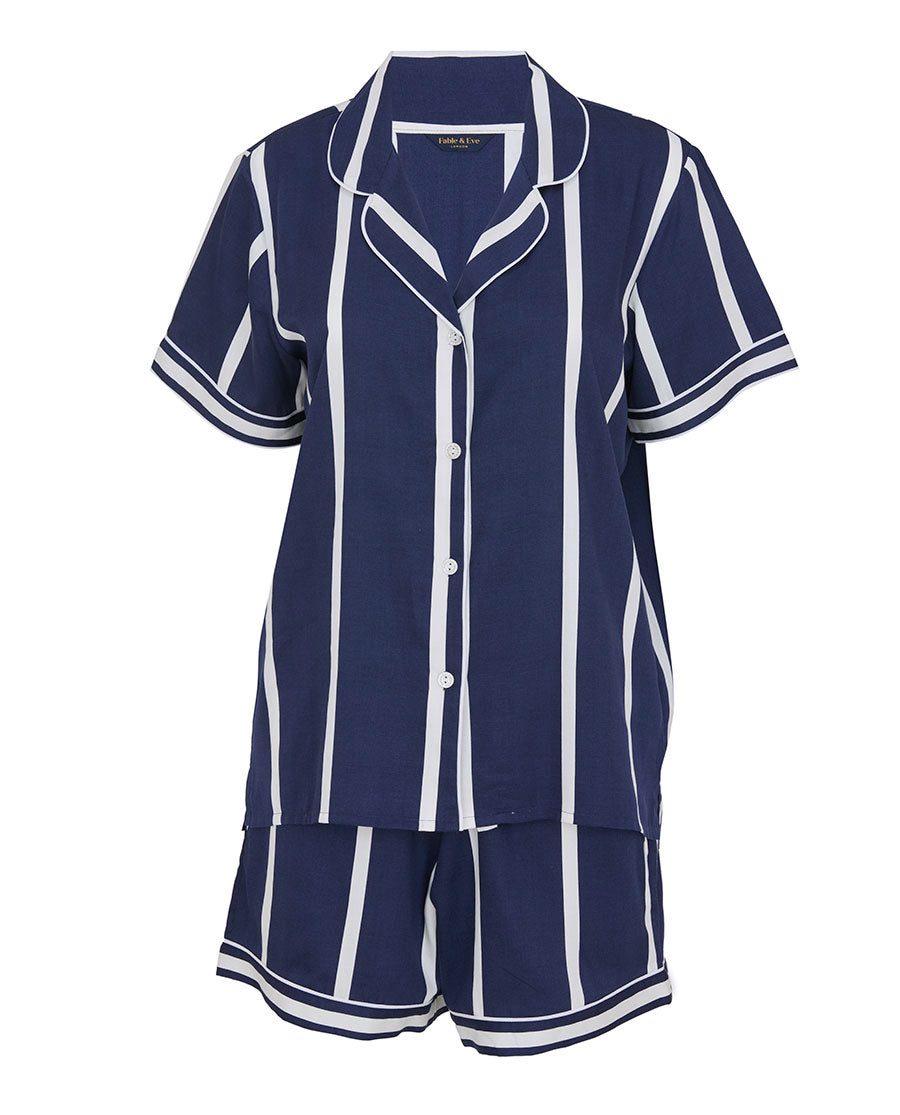 Chancery Printed Stripe Shorty Set