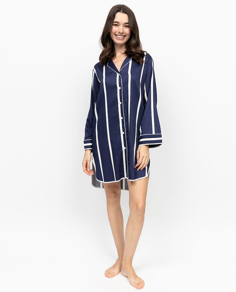 Chancery Printed Stripe Nightshirt