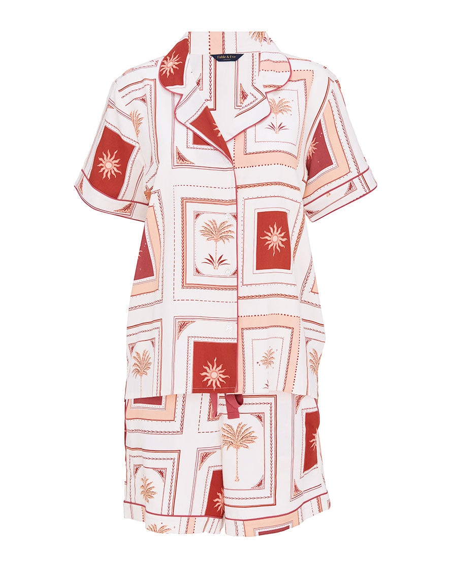 Rosebery Postcard Print Shorty Set