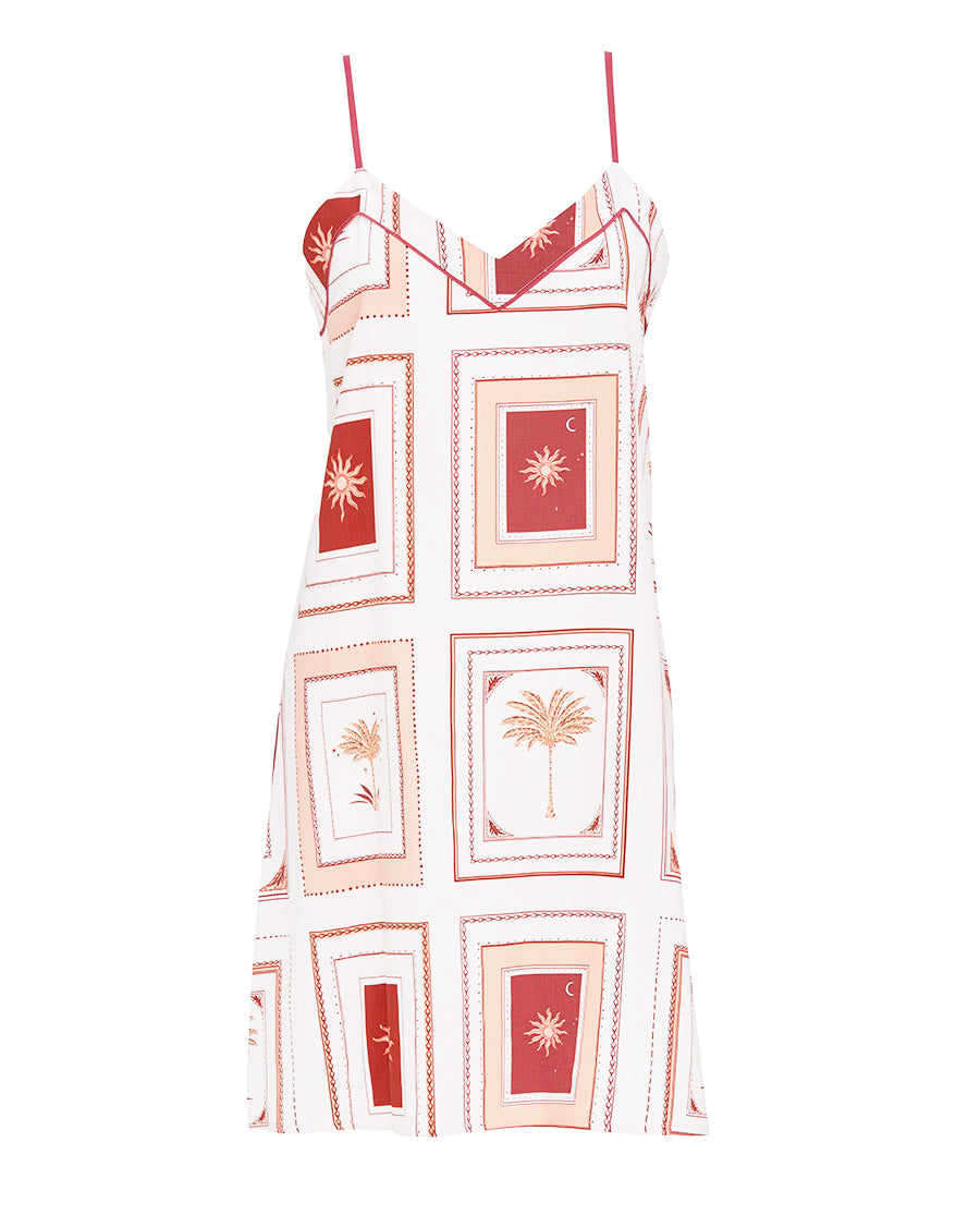 Rosebery Postcard Print Short Nightdress