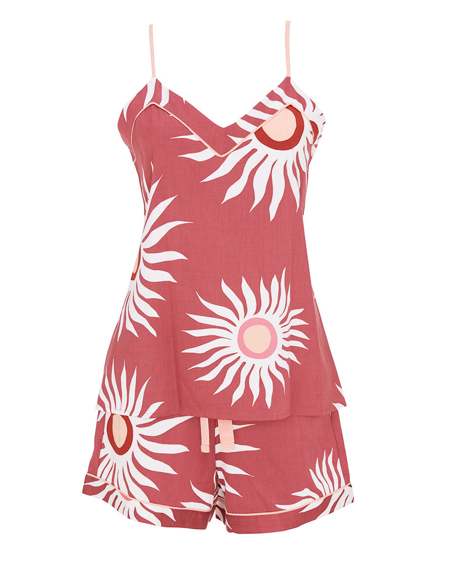 Rosebery Sun Print Cami and Shorts Set