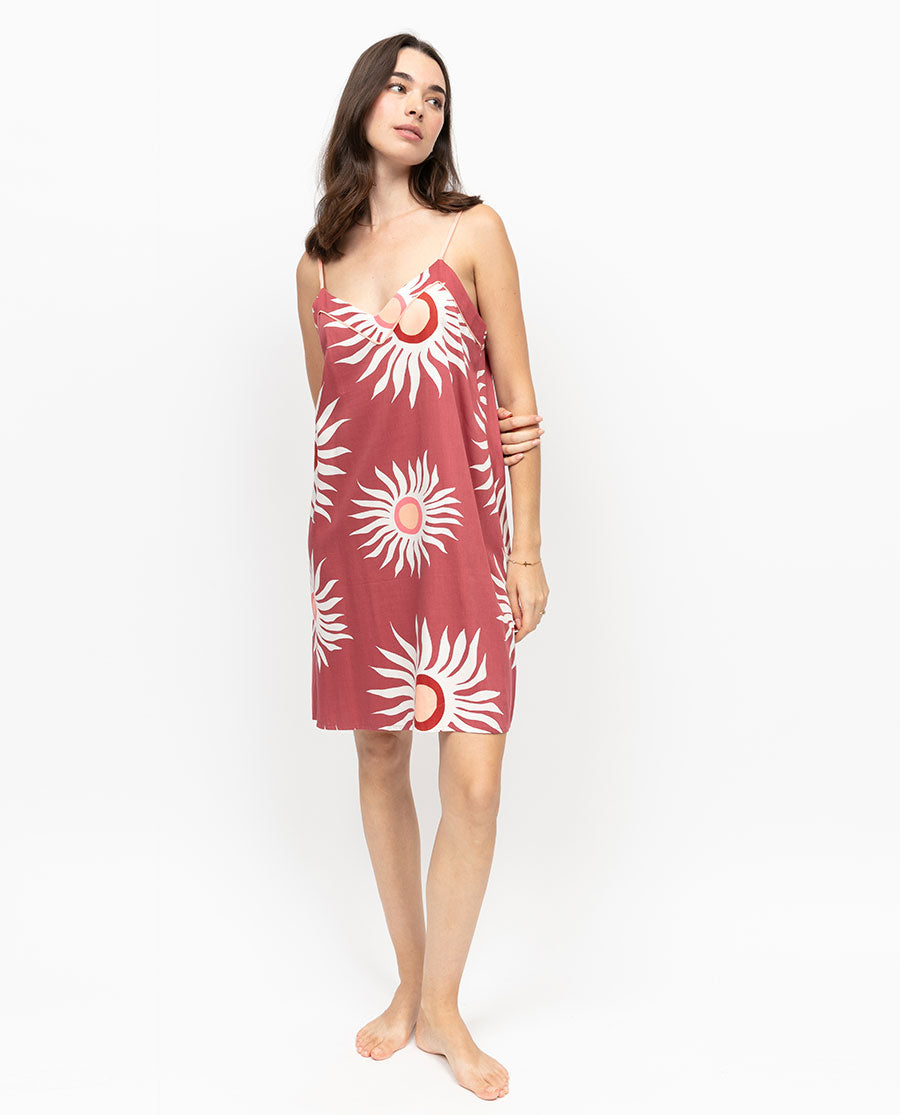 Rosebery Sun Print Short Nightdress
