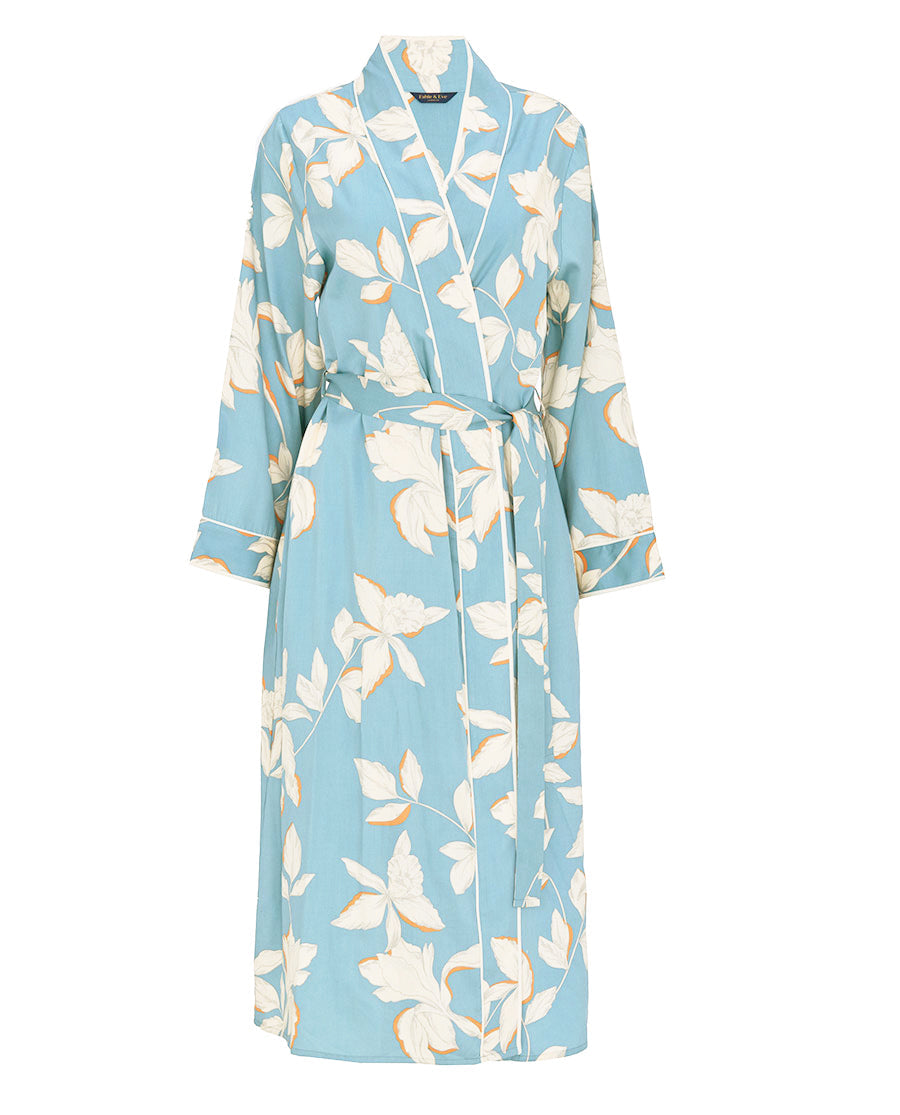 Somerset Floral Print Long Dressing Gown