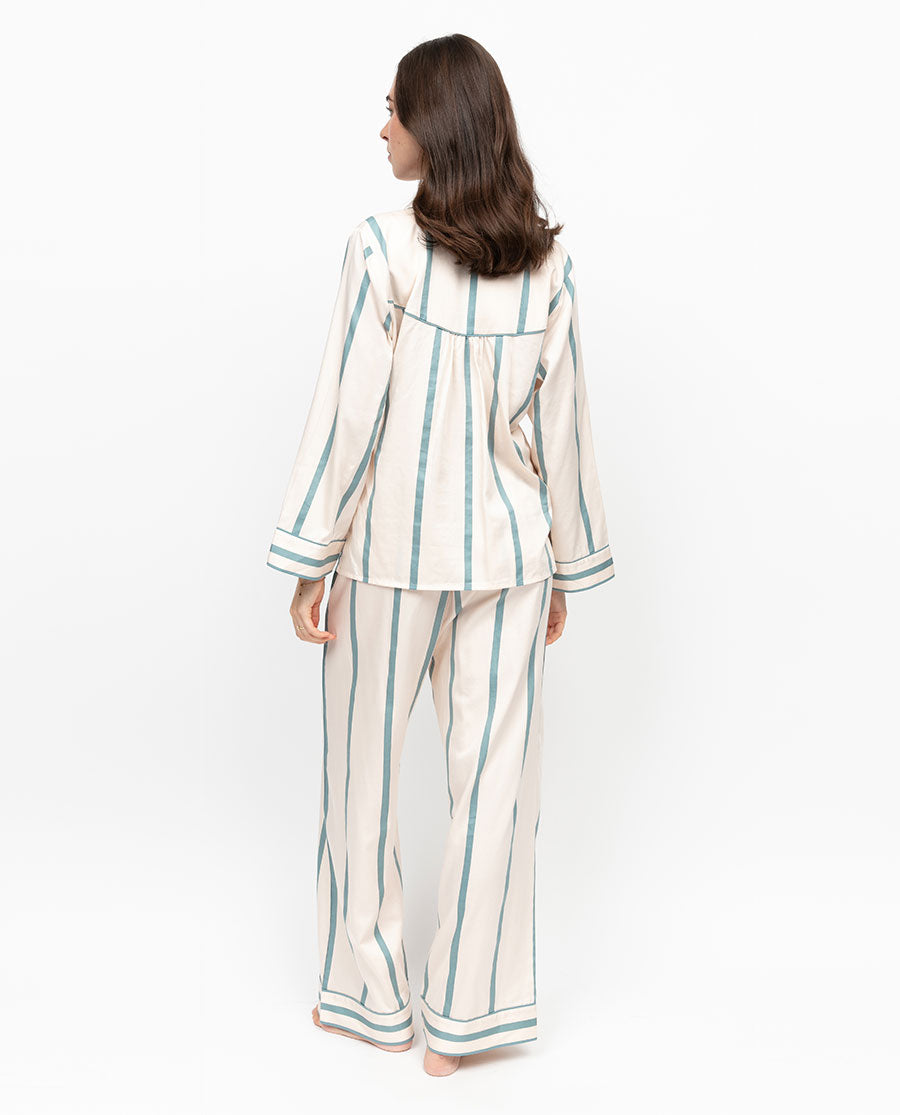Somerset Printed Stripe Wide Leg Pyjama Set