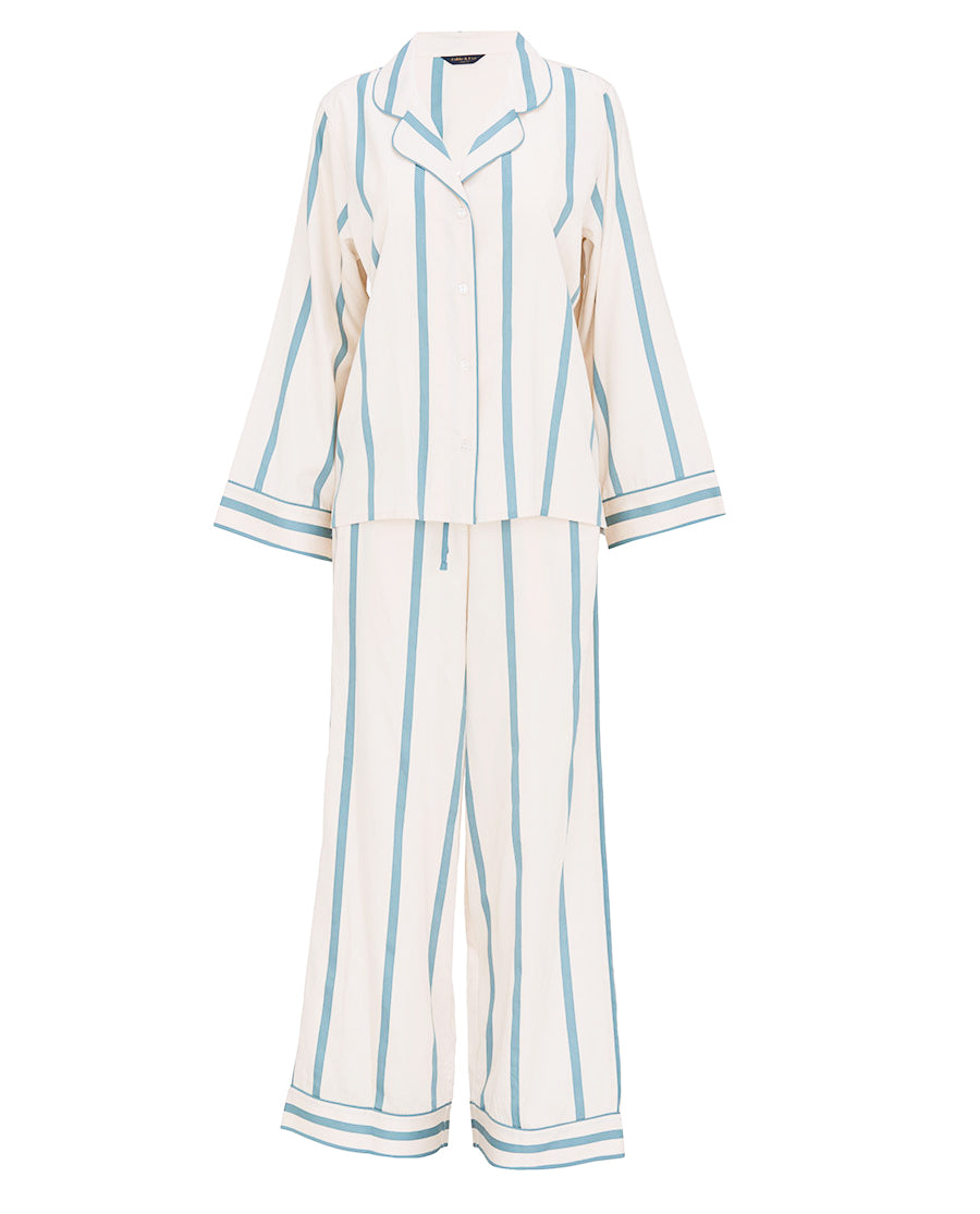 Somerset Printed Stripe Wide Leg Pyjama Set
