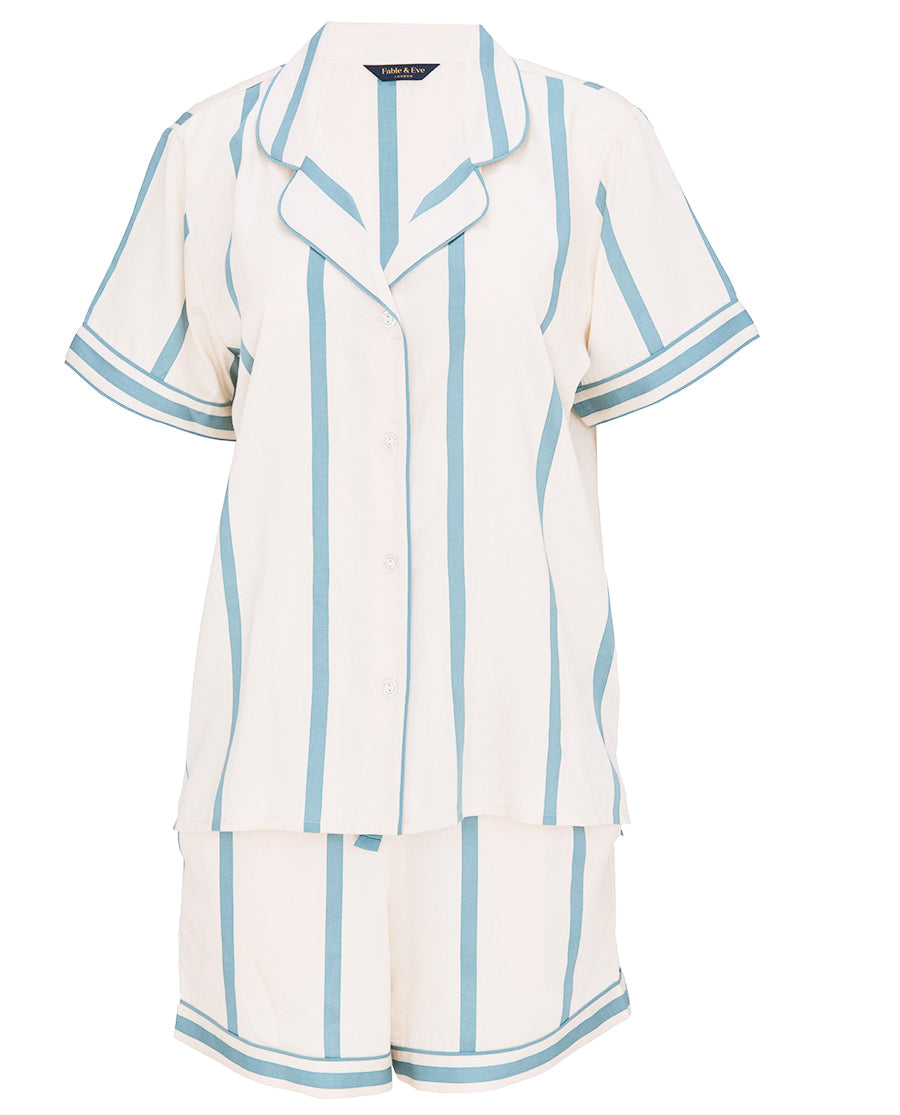Somerset Printed Stripe Shorty Set
