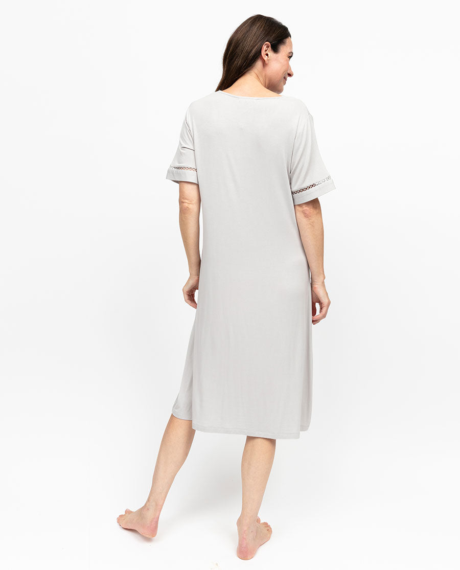 Willow Womens Lace Detail Jersey Short Nightdress