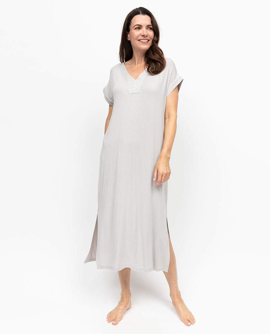 Willow Womens Jersey Cap Sleeve Long Nightdress