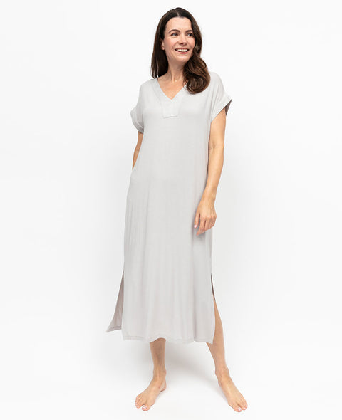 Willow Womens Jersey Cap Sleeve Long Nightdress