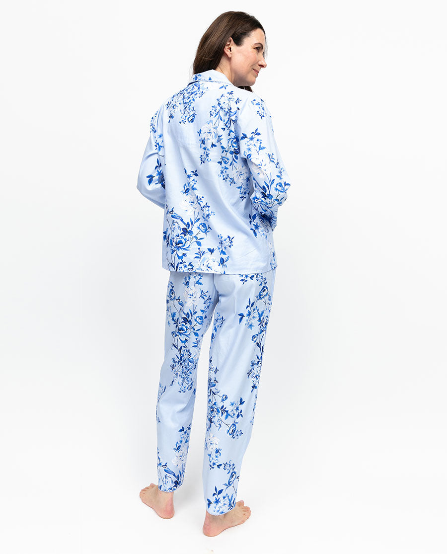 Lucy Womens Lace Detail Floral Print Pyjama Set