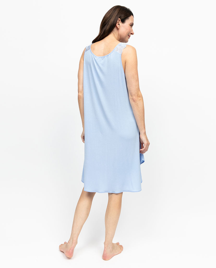 Lucy Womens Lace Detail Jersey Swing Nightdress