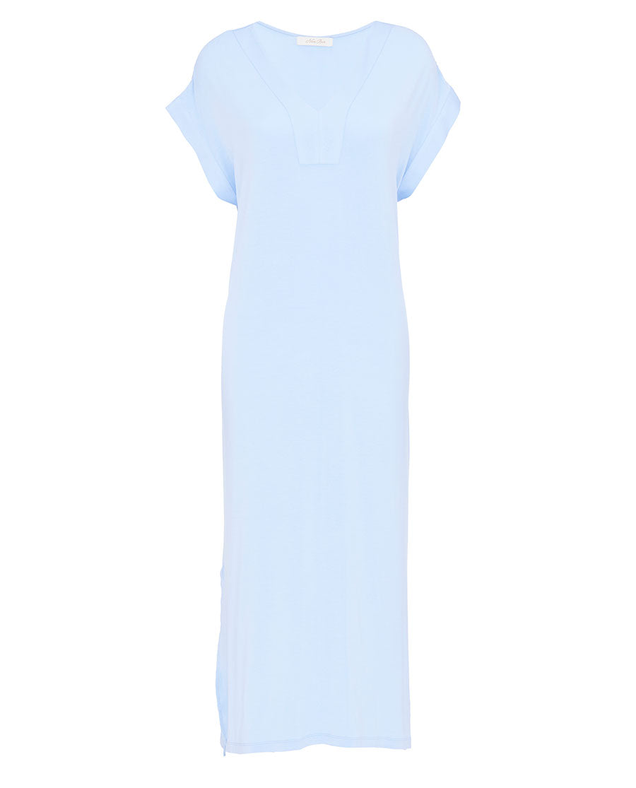 Lucy Womens Jersey Cap Sleeve Long Nightdress