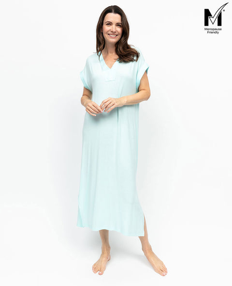 Juliette Women Cap Sleeve Jersey Long Nightdress