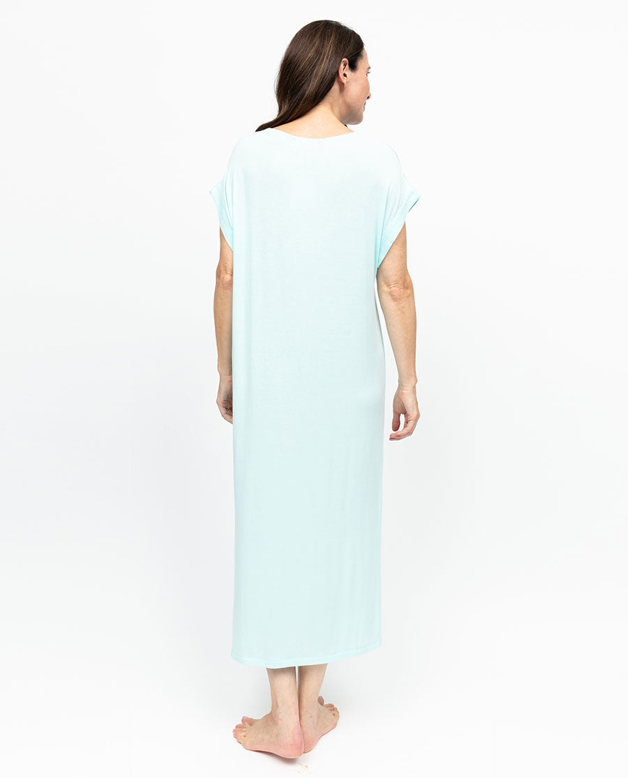 Juliette Women Cap Sleeve Jersey Long Nightdress