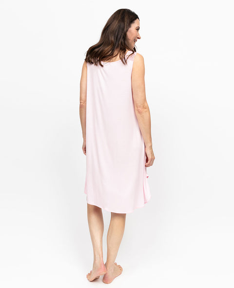 Samantha Womens Lace Detail Jersey Swing Nightdress