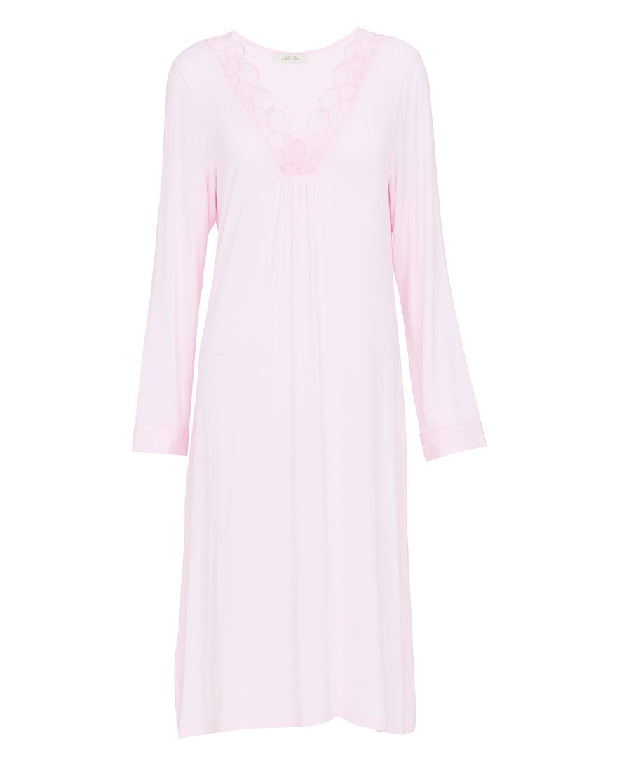 Samantha Womens Lace Detail Jersey Short Nightdress