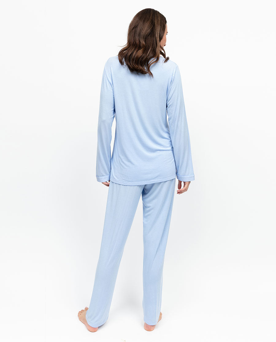 Lucy Womens Lace Detail Jersey Pyjama Set