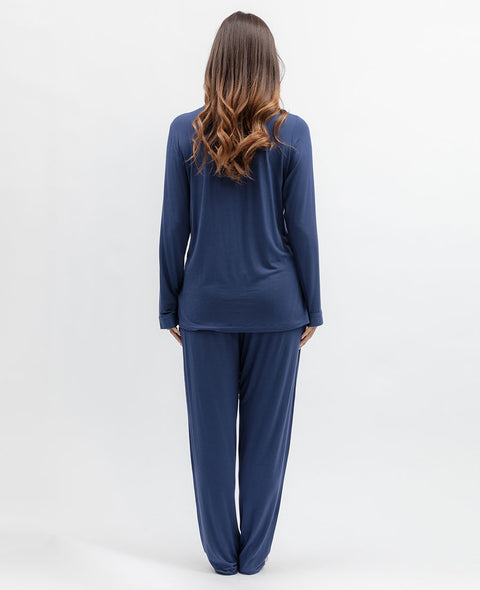 Serene Womens Lace Detail Jersey Pyjama Set
