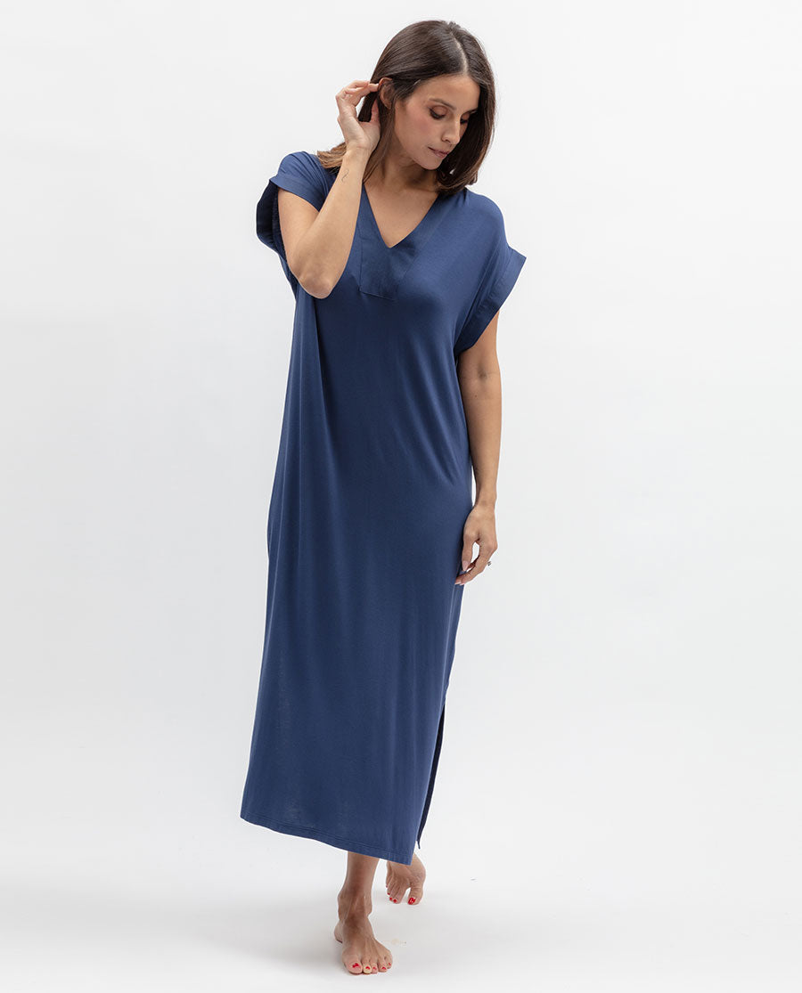 Serene Womens Jersey Long Nightdress