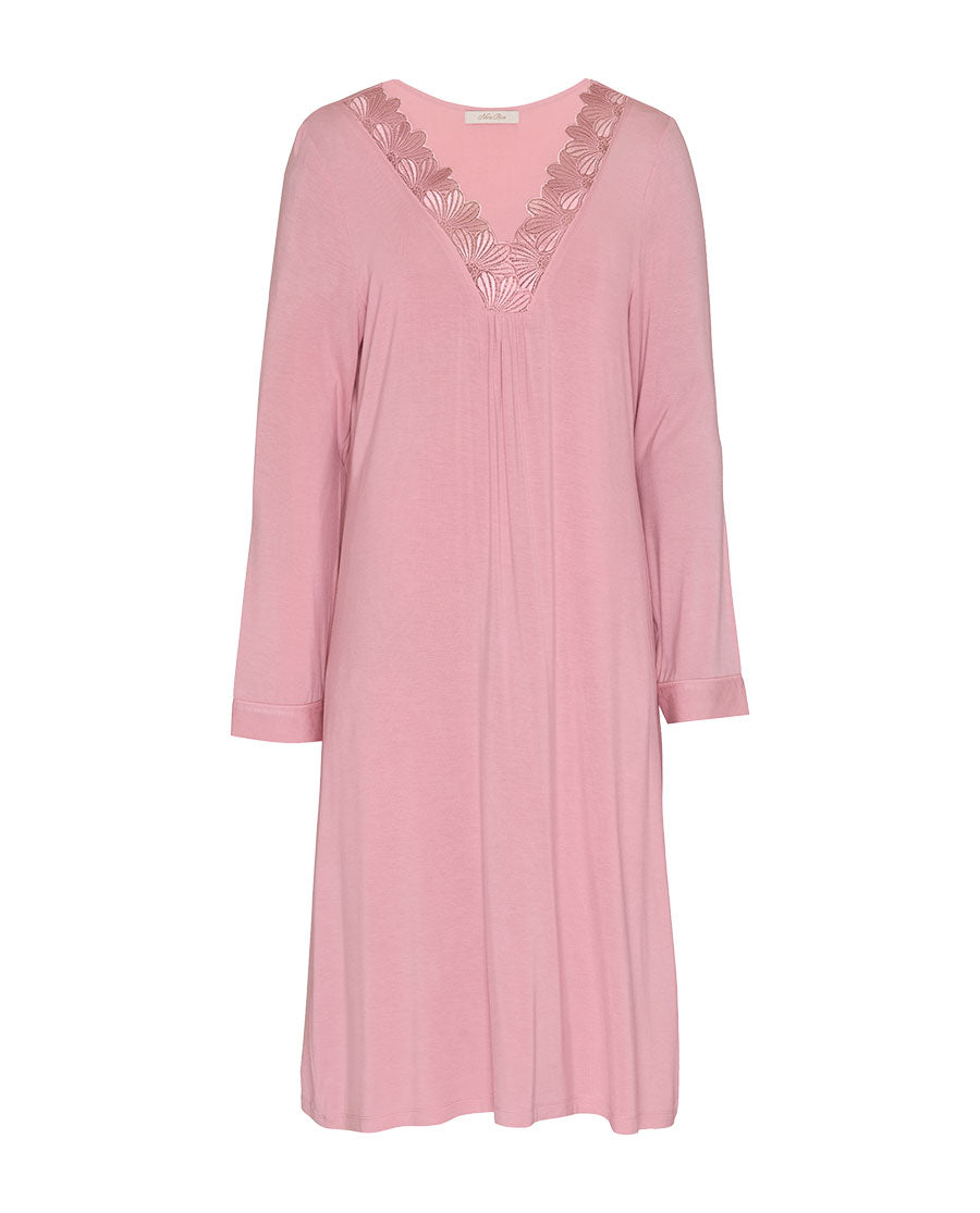 Flowered Field Womens Lace Detail Jersey Short Nightdress