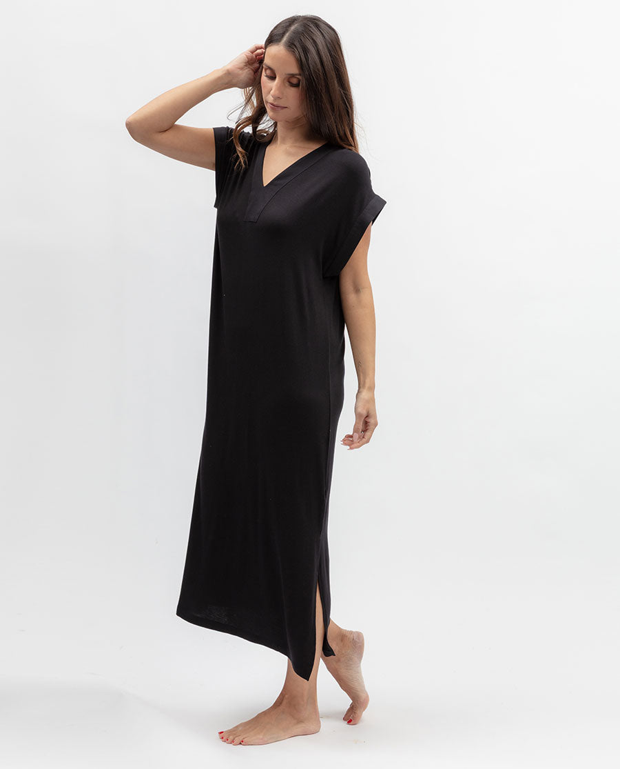 Moonlit Garden Womens Jersey Long Nightdress