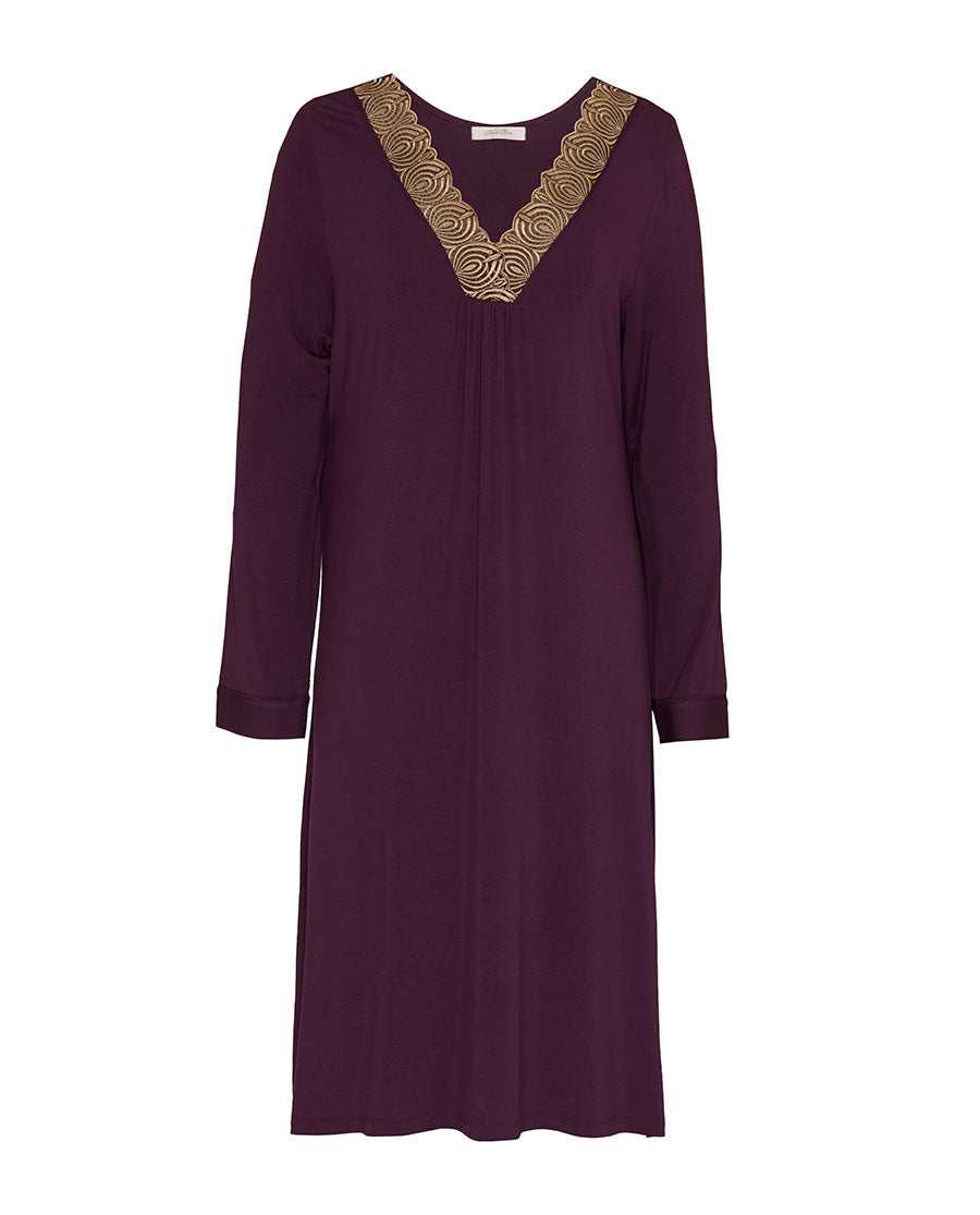 Womens Lace Detail Jersey Short Nightdress