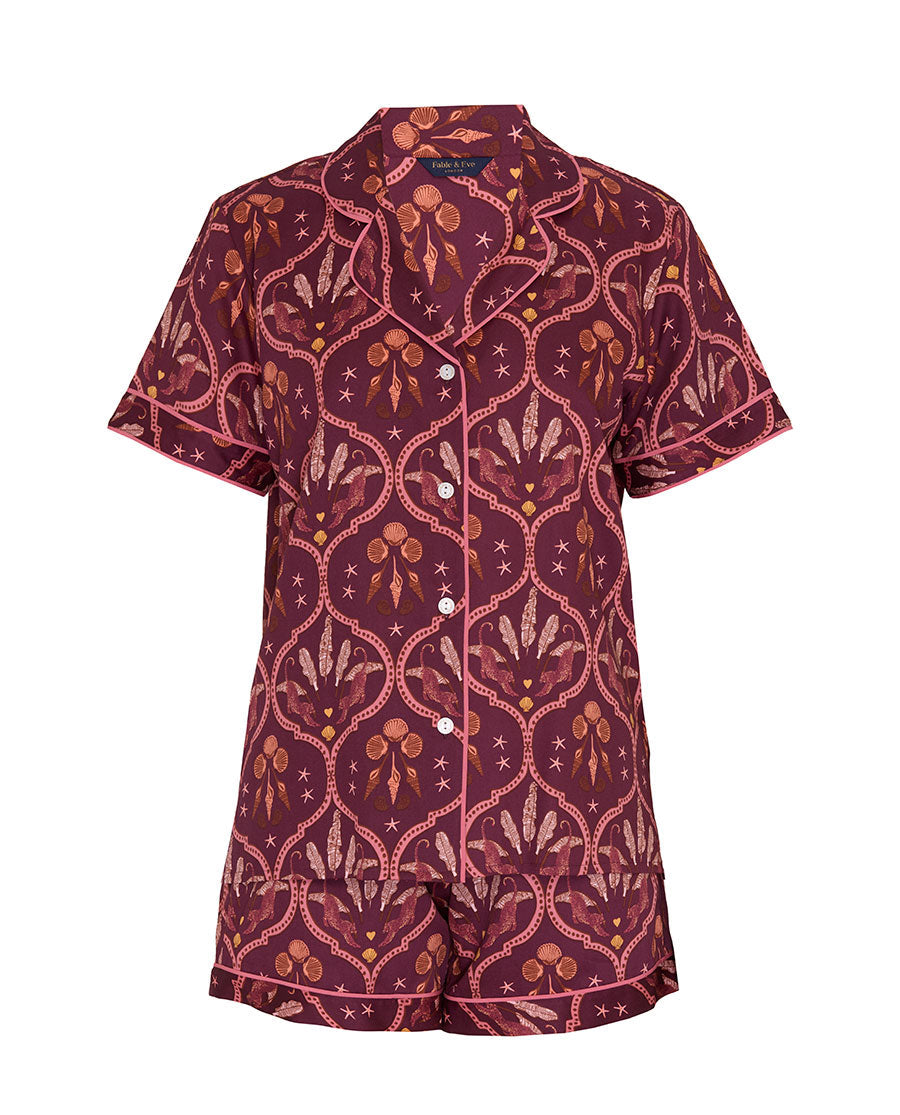Geo Print Shorty Set