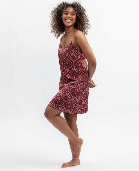 Ruby Geo Print Short Nightdress