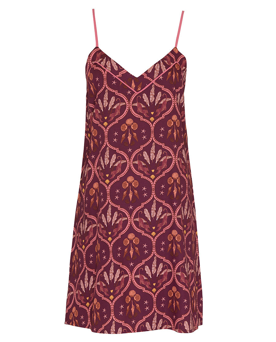 Geo Print Short Nightdress
