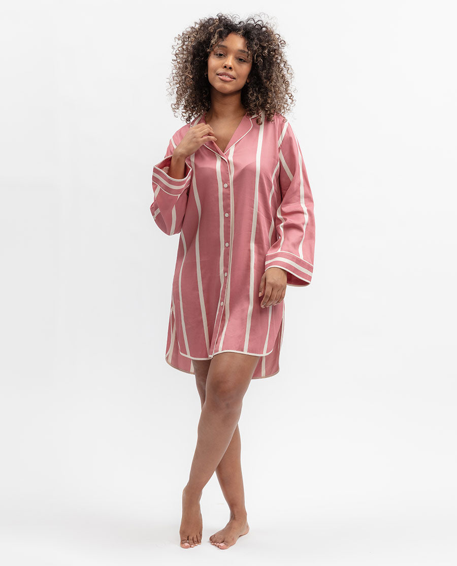 Ruby Printed Stripe Nightshirt