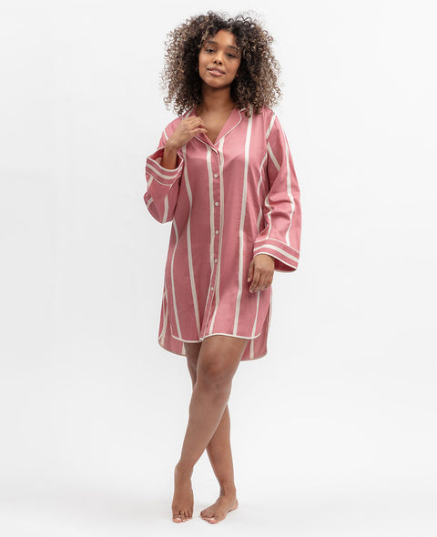 Ruby Printed Stripe Nightshirt
