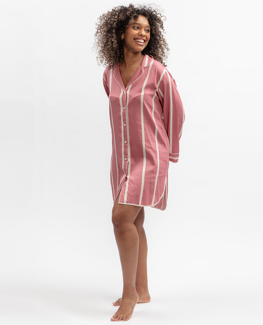 Printed Stripe Nightshirt