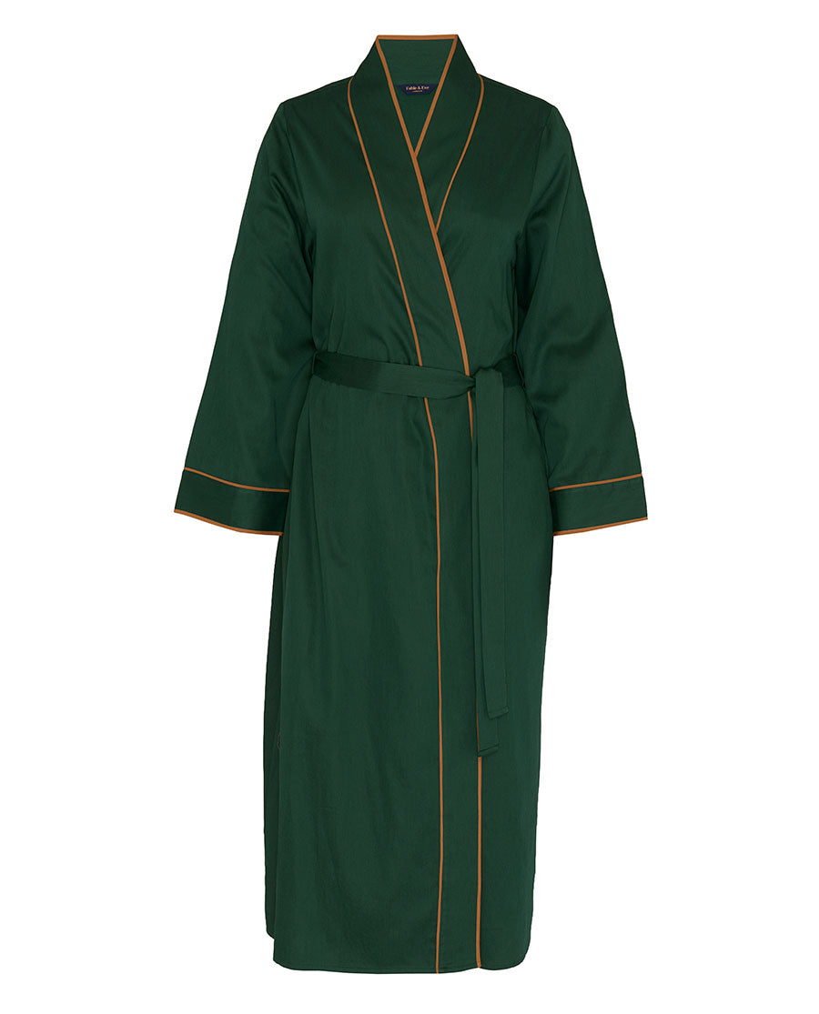 Emerald Green Long Dressing Gown