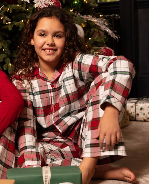 Blaze Kids Unisex Brushed Check Pyjama Set