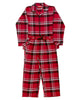 Louis Boys Pyjama-Set mit gebürstetem Karomuster