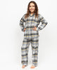 Parker Kids Unisex-Pyjama-Set mit gebürstetem Karomuster