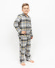 Parker Kids Unisex-Pyjama-Set mit gebürstetem Karomuster