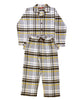 Parker Kids Unisex-Pyjama-Set mit gebürstetem Karomuster