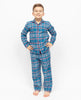 Montana Kids Unisex-Pyjama-Set mit gebürstetem Karomuster