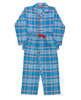 Montana Kids Unisex-Pyjama-Set mit gebürstetem Karomuster