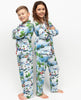 Montana Kids Unisex-Pyjama-Set aus Jersey mit Winterlandschafts-Print