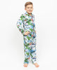 Montana Kids Unisex-Pyjama-Set aus Jersey mit Winterlandschafts-Print