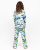 Montana Kids Unisex-Pyjama-Set aus Jersey mit Winterlandschafts-Print