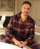 Taylor Haut de pyjama à carreaux légèrement brossé pour homme