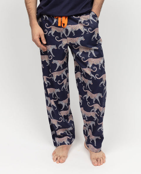 Taylor Mens Leopard Print Pyjama Bottoms