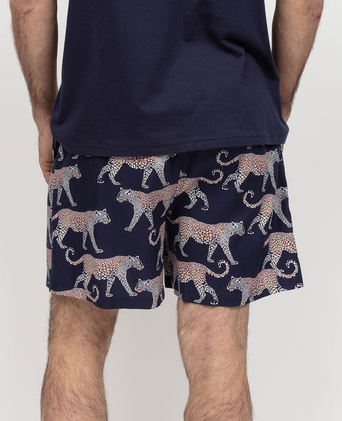 Taylor Mens Leopard Print Shorts